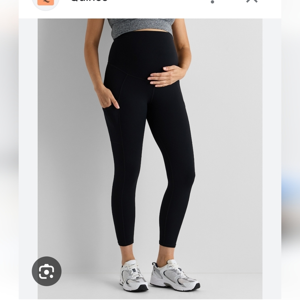 Quince Bamboo Ultra Soft Maternity Leggings Sz M NWT